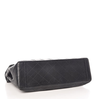 Chanel Lambskin Quilted XL Jumbo Single Flap Black 5 of 11