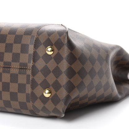 Louis Vuitton Damier Ebene Caissa Hobo Rose Ballerine 7 of 12