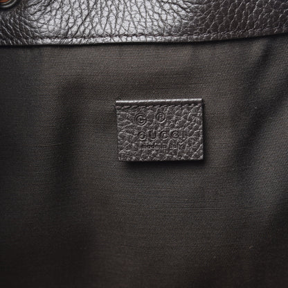 Gucci Monogram Dollar Calfskin O Drawstring Backpack Beige Ebony Testa di Moro Dark Chocolate 5 of 8