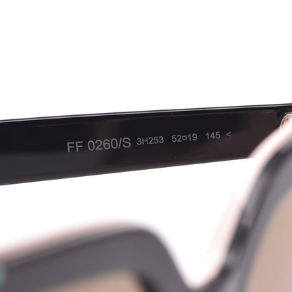 Fendi Studded Square Cat Eye Sunglasses FF 0260/S Black Pink 7 of 10
