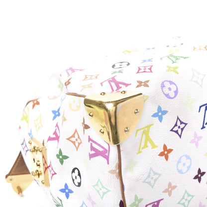 Louis Vuitton Monogram Multicolor Speedy 30 White 7 of 12