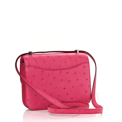 Hermes Ostrich Constance 18 Rose Pourpre 3 of 12