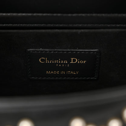 Christian Dior Lambskin Cannage Pearl Studded Small Lady D-Joy Black 6 of 10