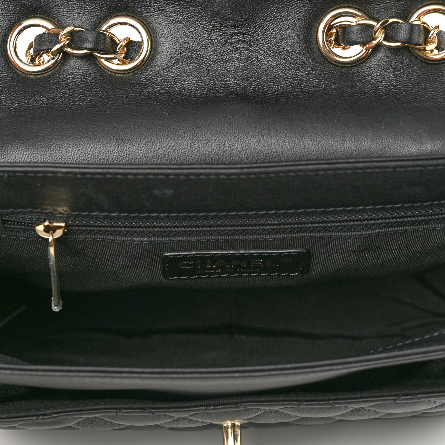 Chanel Lambskin Quilted Medium Lovely Day Flap Black 5 of 10