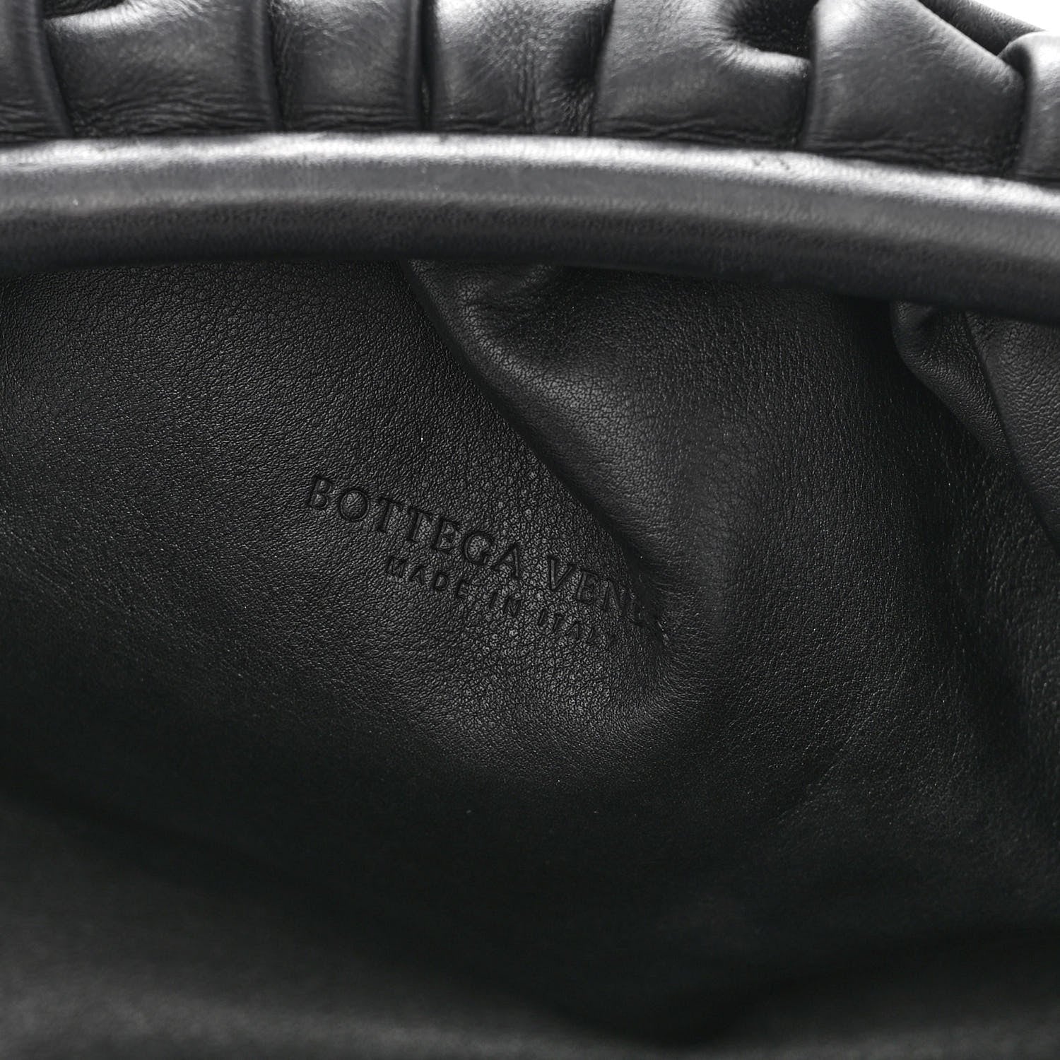 Bottega Veneta Smooth Butter Calf The Pouch Oversized Clutch Black 6 of 9