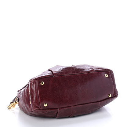 Miu Miu Vitello Lux Bauletto Top Handle Bowler Ribes 3 of 4