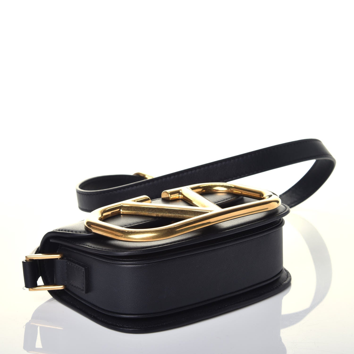 Valentino Garavani Calfskin Small Supervee Crossbody Bag Black 4 of 8