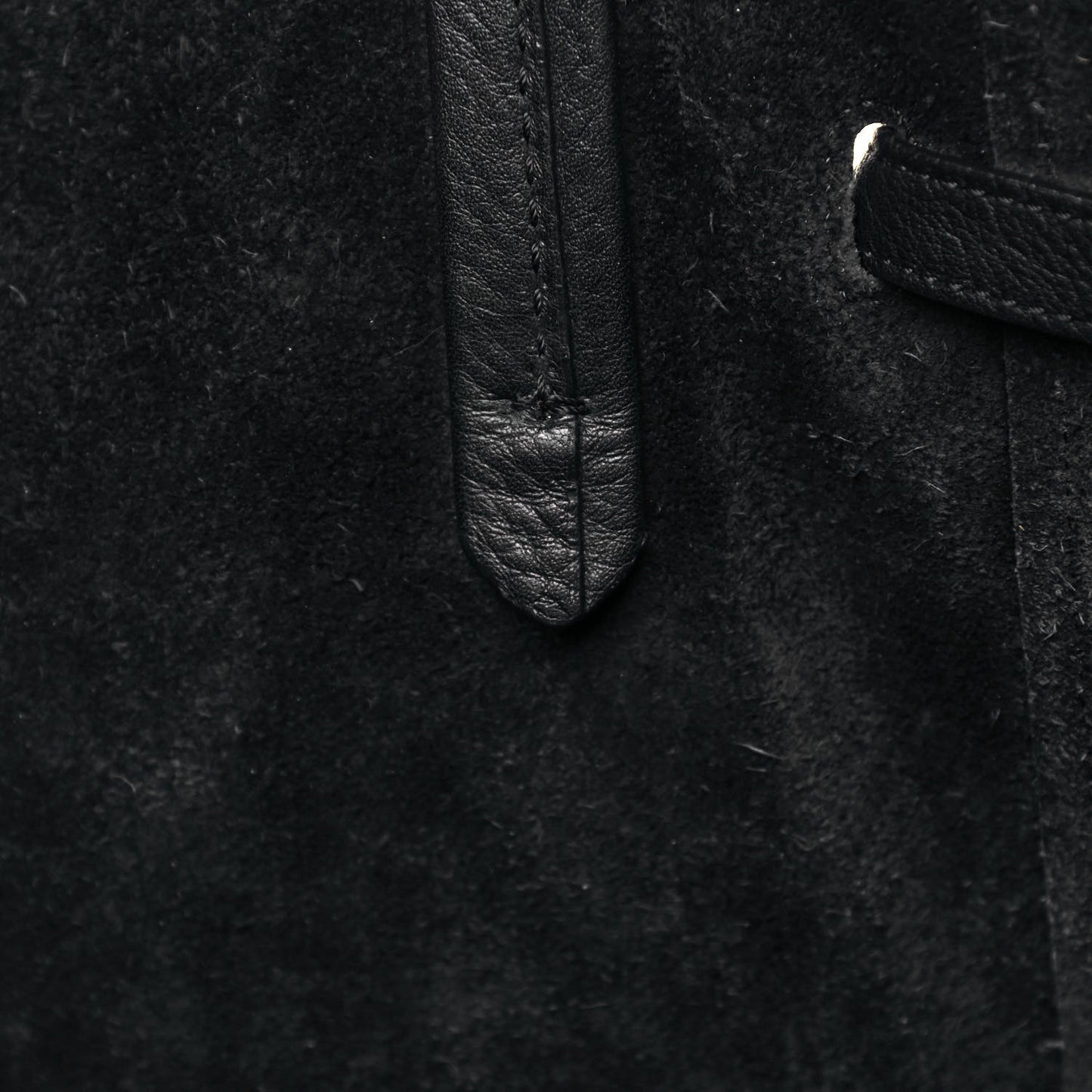 Soft Grained Calfskin Small Belt Cabas Phantom Black