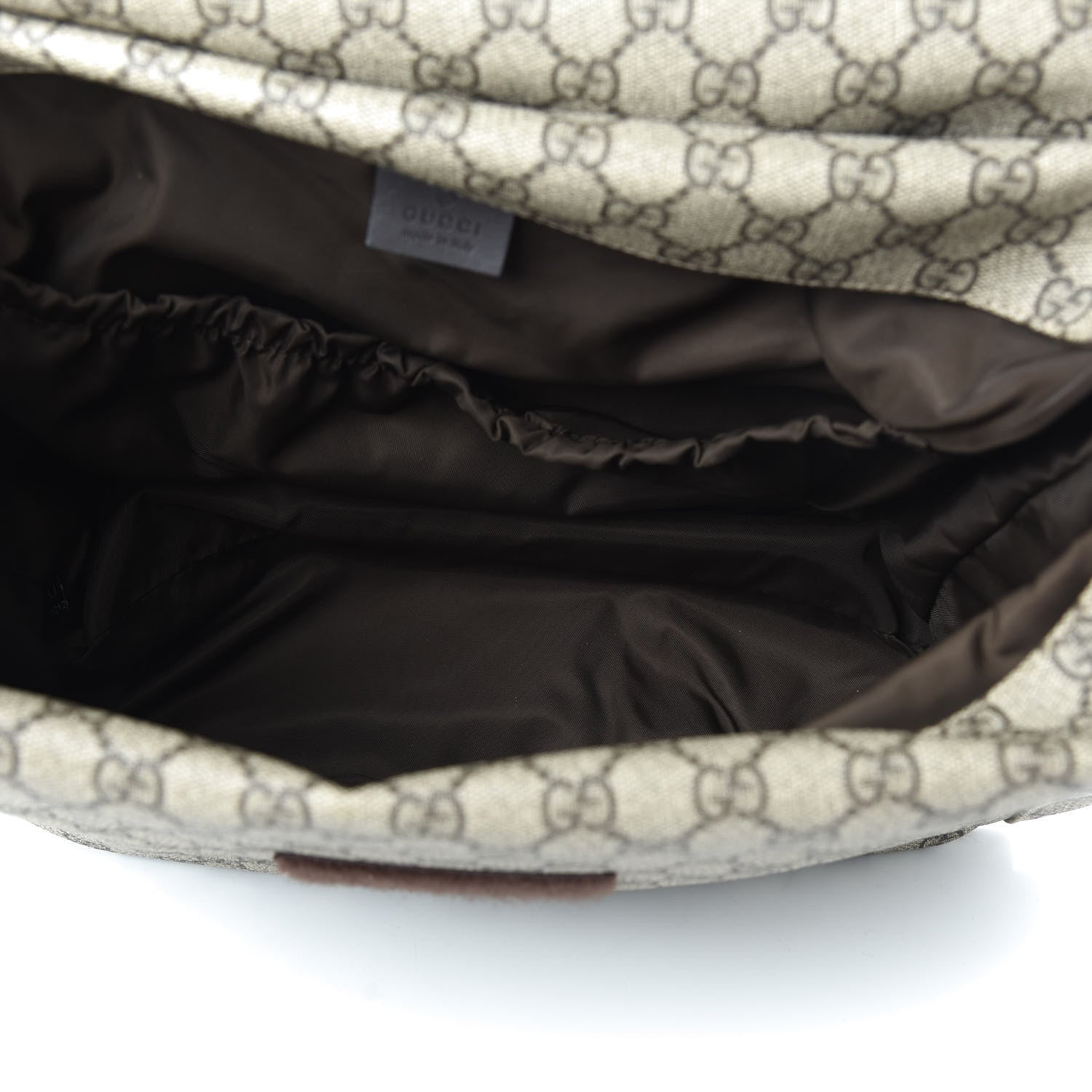 Gucci GG Plus Monogram Messenger Diaper Bag Dark Brown 5 of 11
