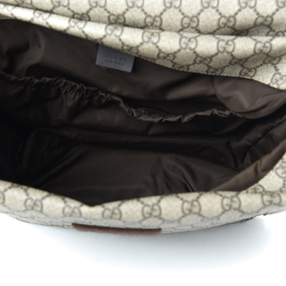 Gucci GG Plus Monogram Messenger Diaper Bag Dark Brown 5 of 11