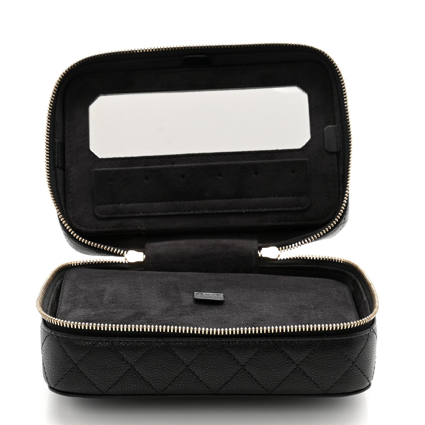 Caviar Quilted Jewelry Box Black