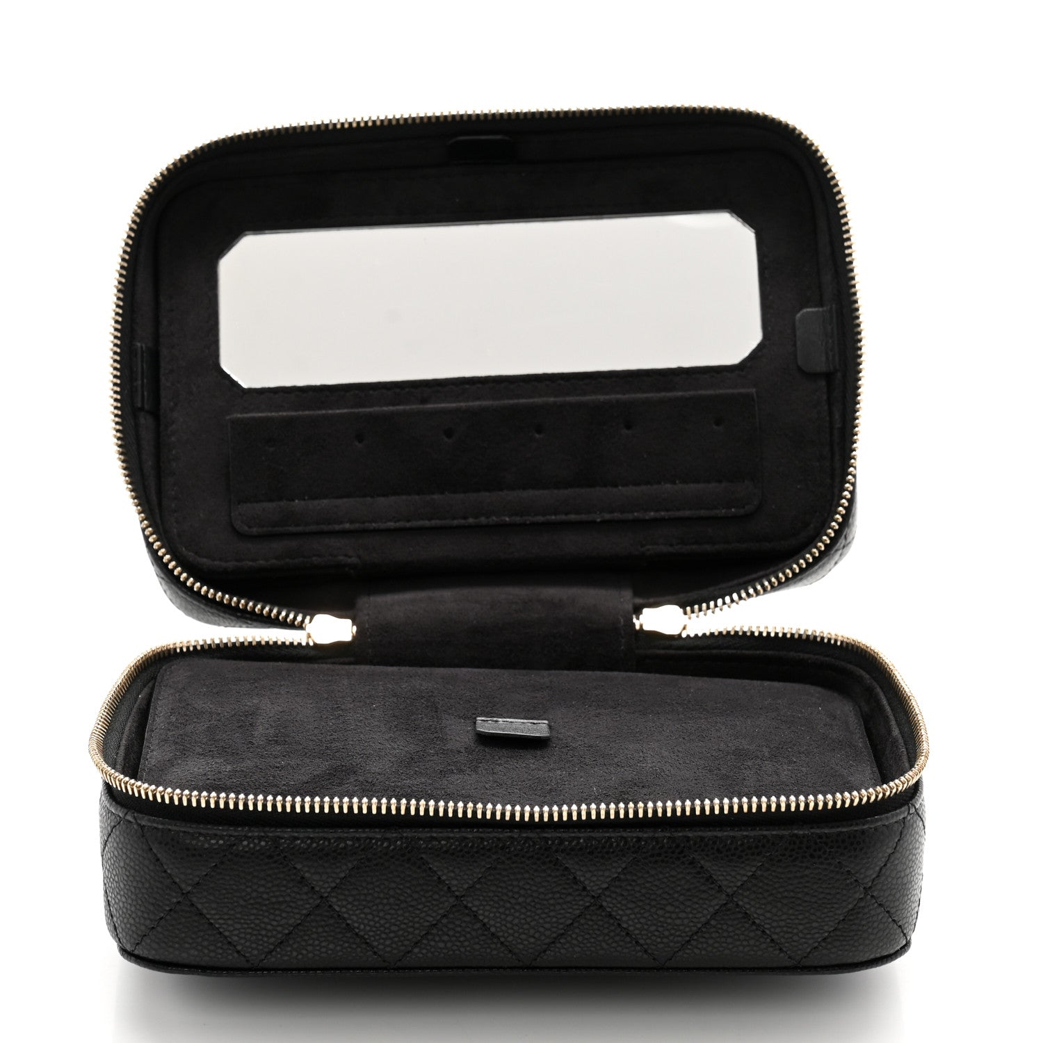 Chanel Caviar Quilted Jewelry Box Black 5 of 10