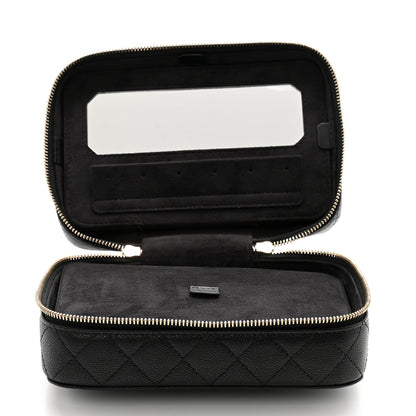 Chanel Caviar Quilted Jewelry Box Black 5 of 10