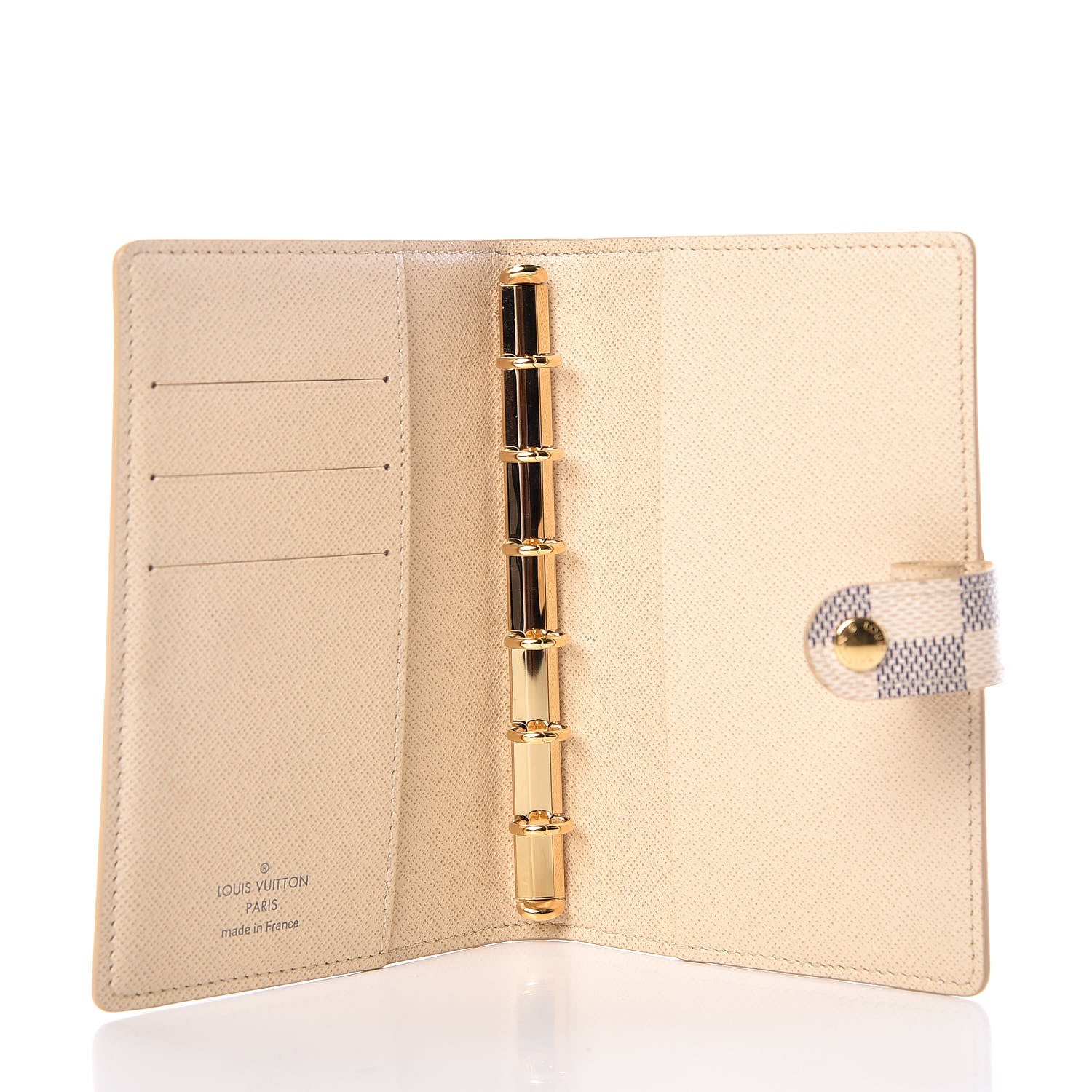 Louis Vuitton Damier Azur Small Ring Agenda Cover 5 of 7