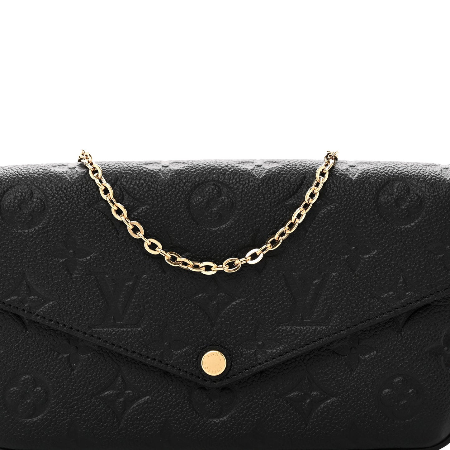 Empreinte Pochette Felicie Chain Wallet Black