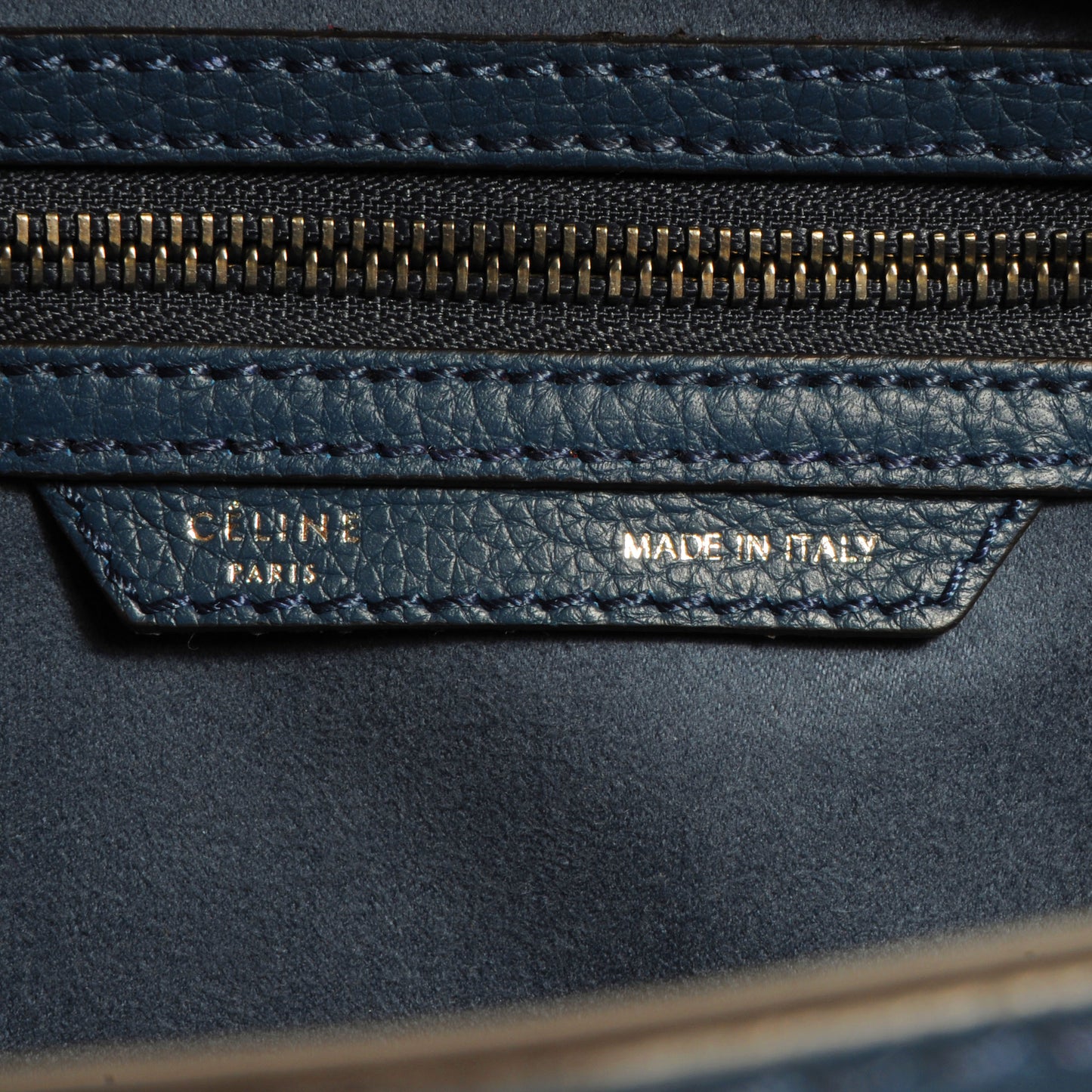 Drummed Leather Micro Luggage Bag Orage