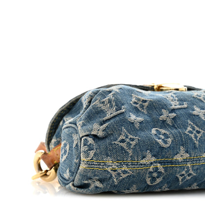 Louis Vuitton Monogram Denim Mini Pleaty Blue 9 of 13