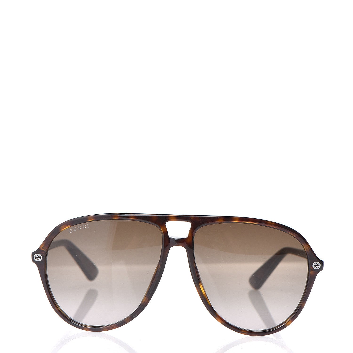 Gucci Aviator Sunglasses GG0119S/S Tortoise 2 of 8