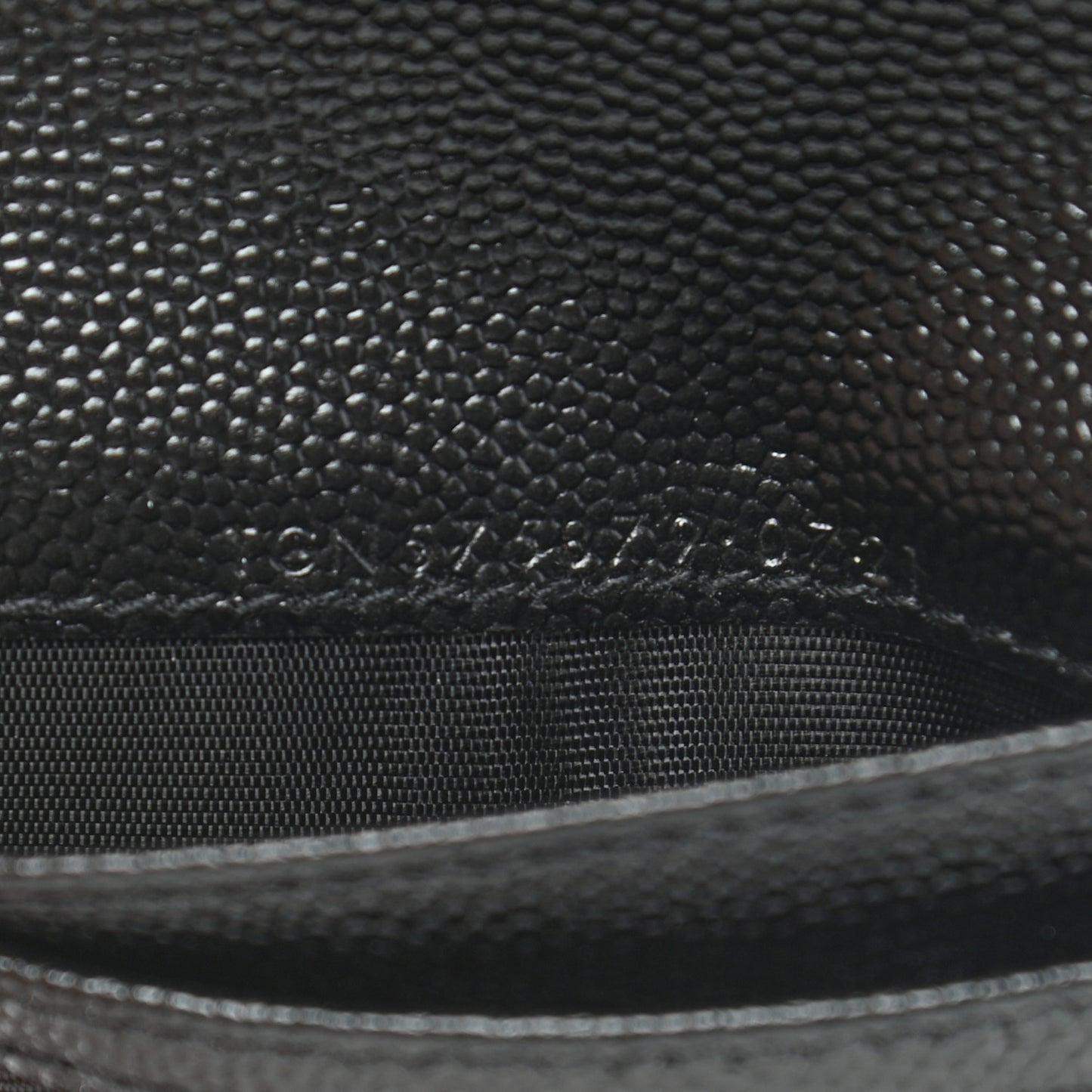 Grain De Poudre Matelasse Chevron Monogram Zipped Card Case Black