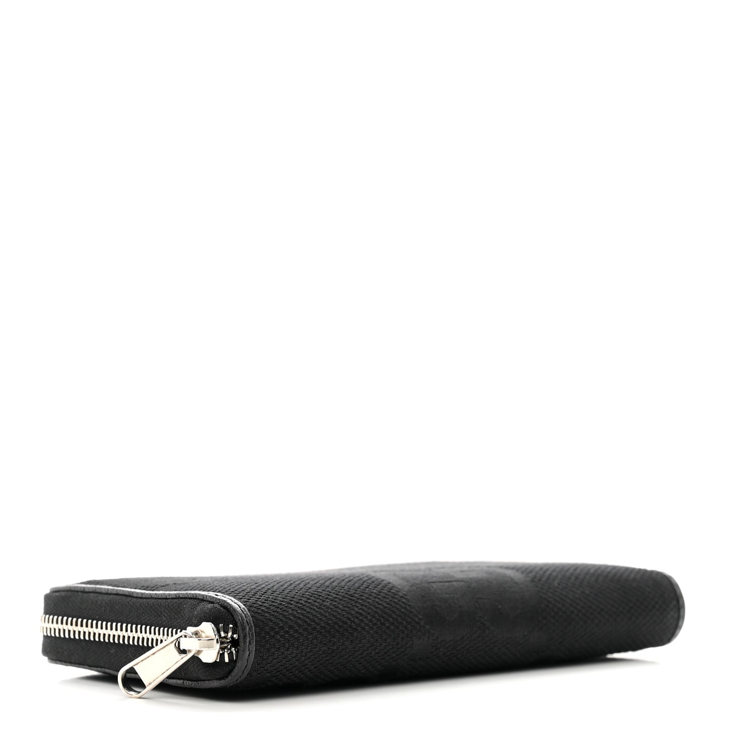 Canvas Monogram Jumbo GG Textured Dollar Calfskin Continental Wallet Black