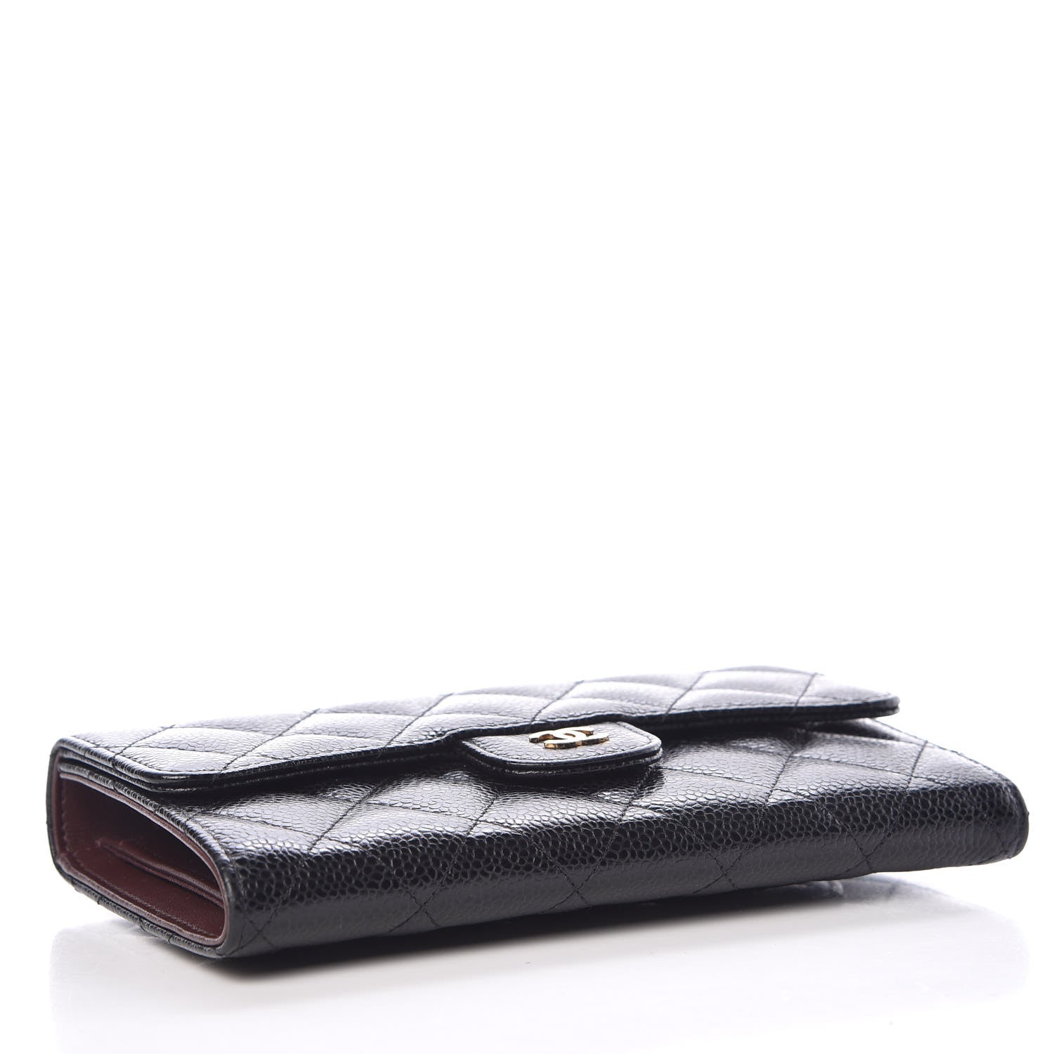 Chanel Caviar Quilted Large Flap Wallet Black 4 of 9