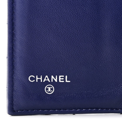 Chanel Lambskin Quilted Large Flap Wallet Blue 6 of 8