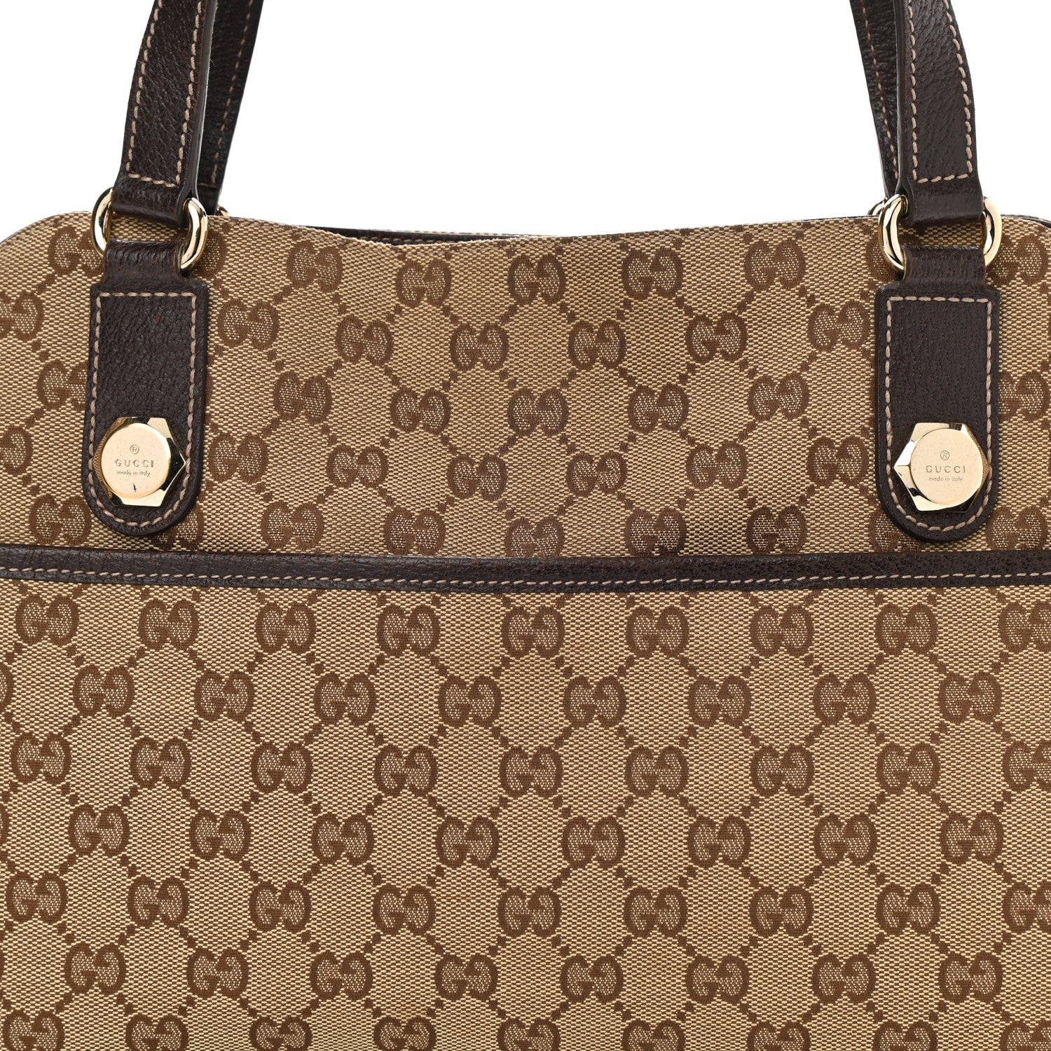Gucci Monogram Medium Charmy Shoulder Bag Brown 8 of 12