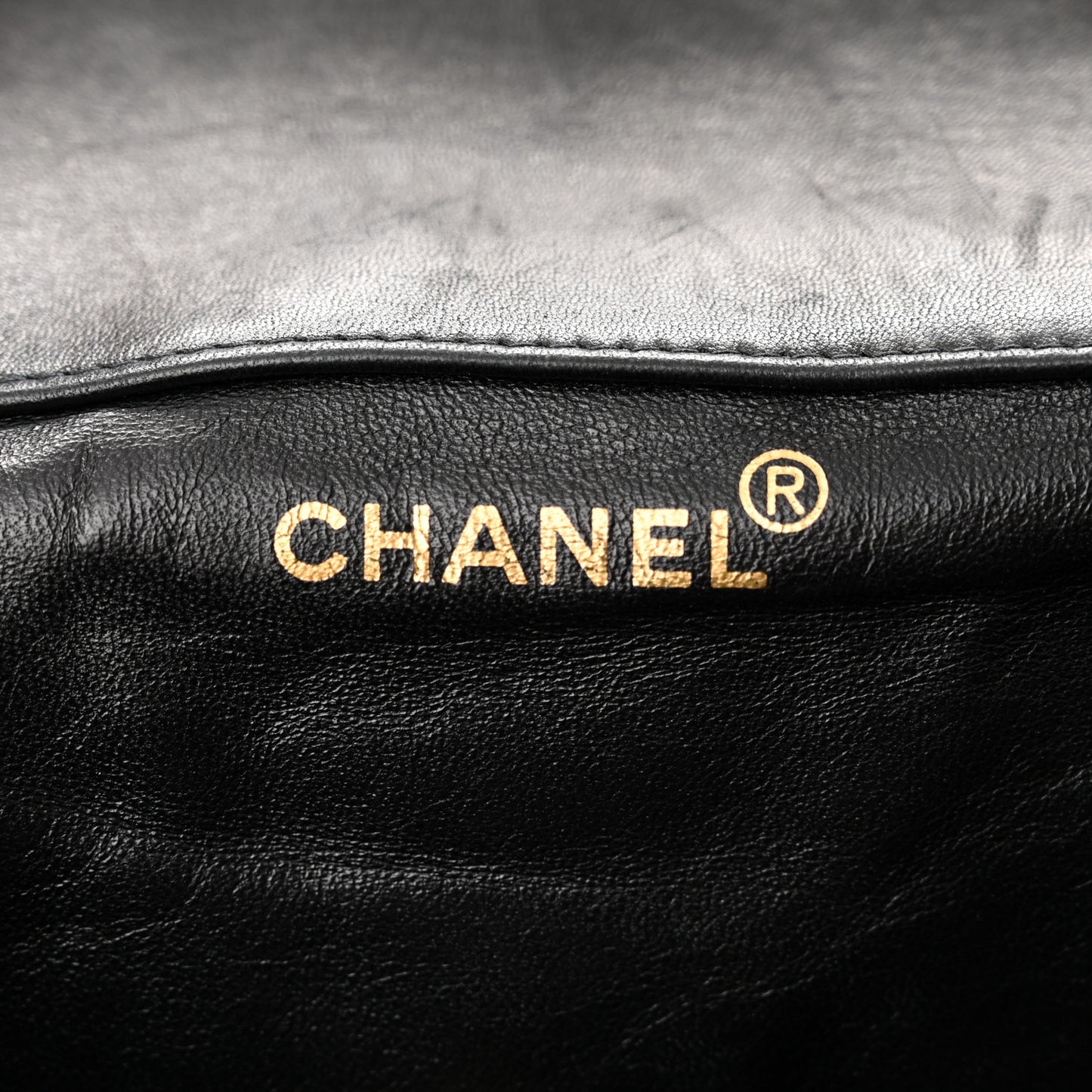 Lambskin Quilted Backpack Black