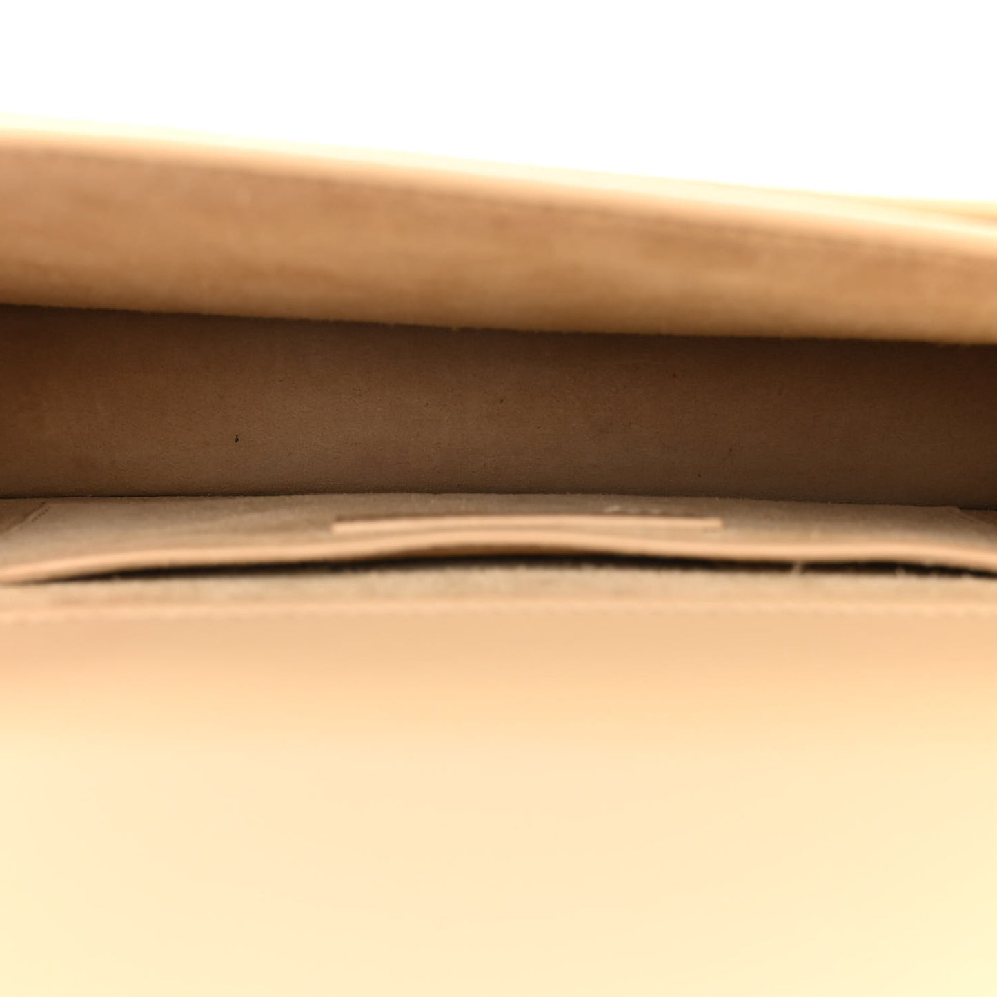 Smooth Calfskin Medium Monogram Sunset Satchel Beige