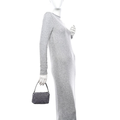 Alexander Wang Mesh Crystal Rhinestone Mini Heiress Pouch Winsome Orchid 1 of 11