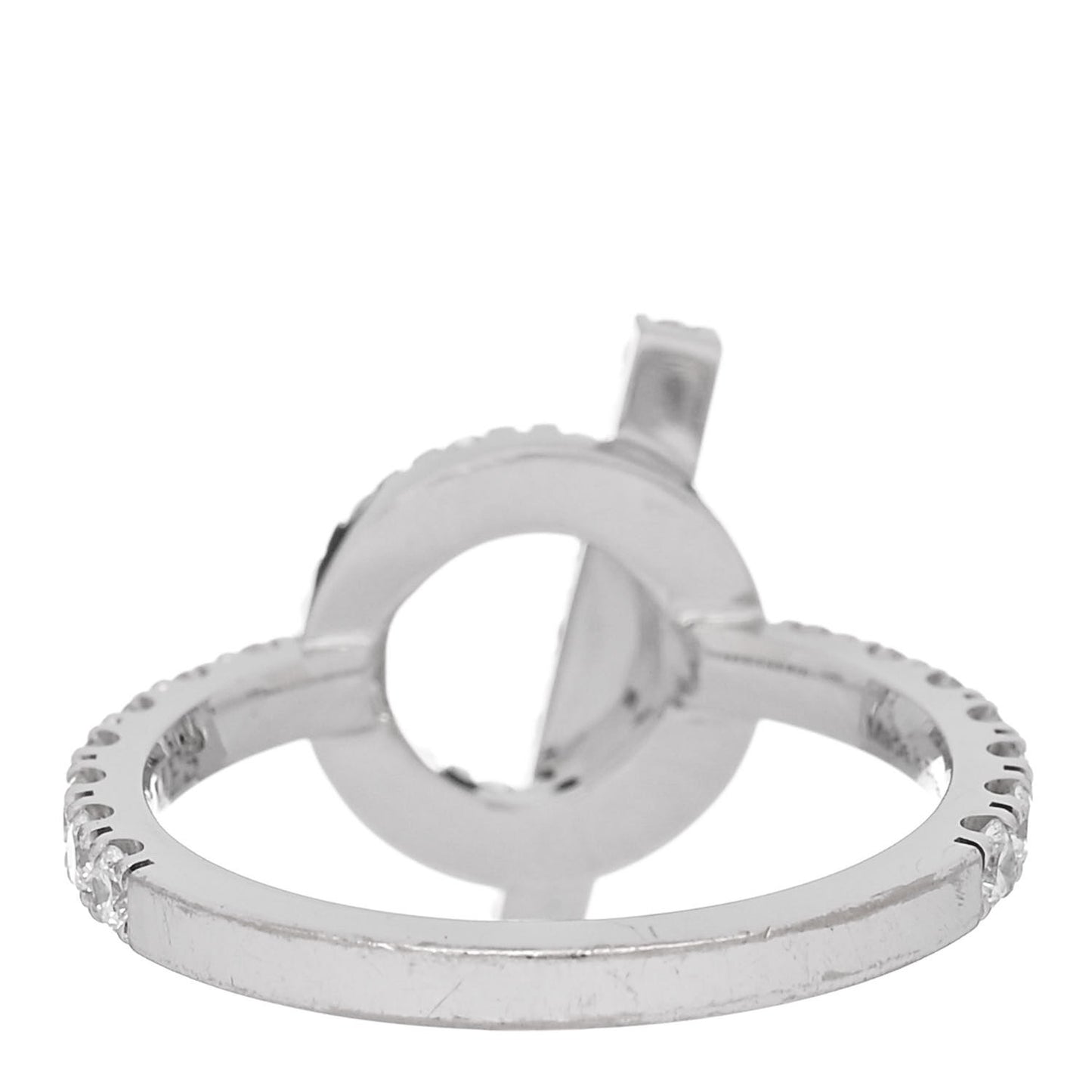 18K White Gold Diamond Finesse Ring 52 6