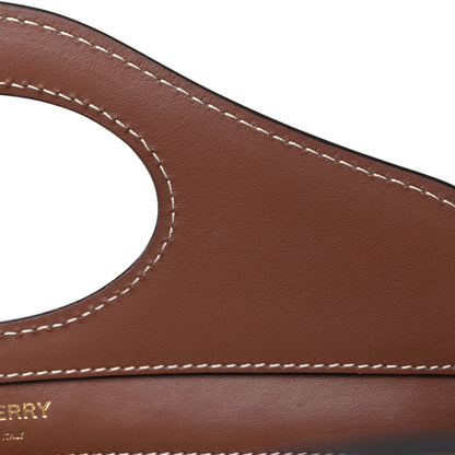 Burberry Canvas Smooth Calfskin Two Tone Mini Pocket Bag Natural Malt Brown 10 of 13