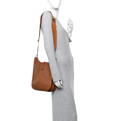 Hermes Taurillon Maurice Evelyne III PM Gold 2 of 12