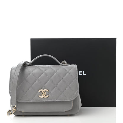 Chanel Caviar Quilted Medium Business Affinity Flap Grey 11 of 11