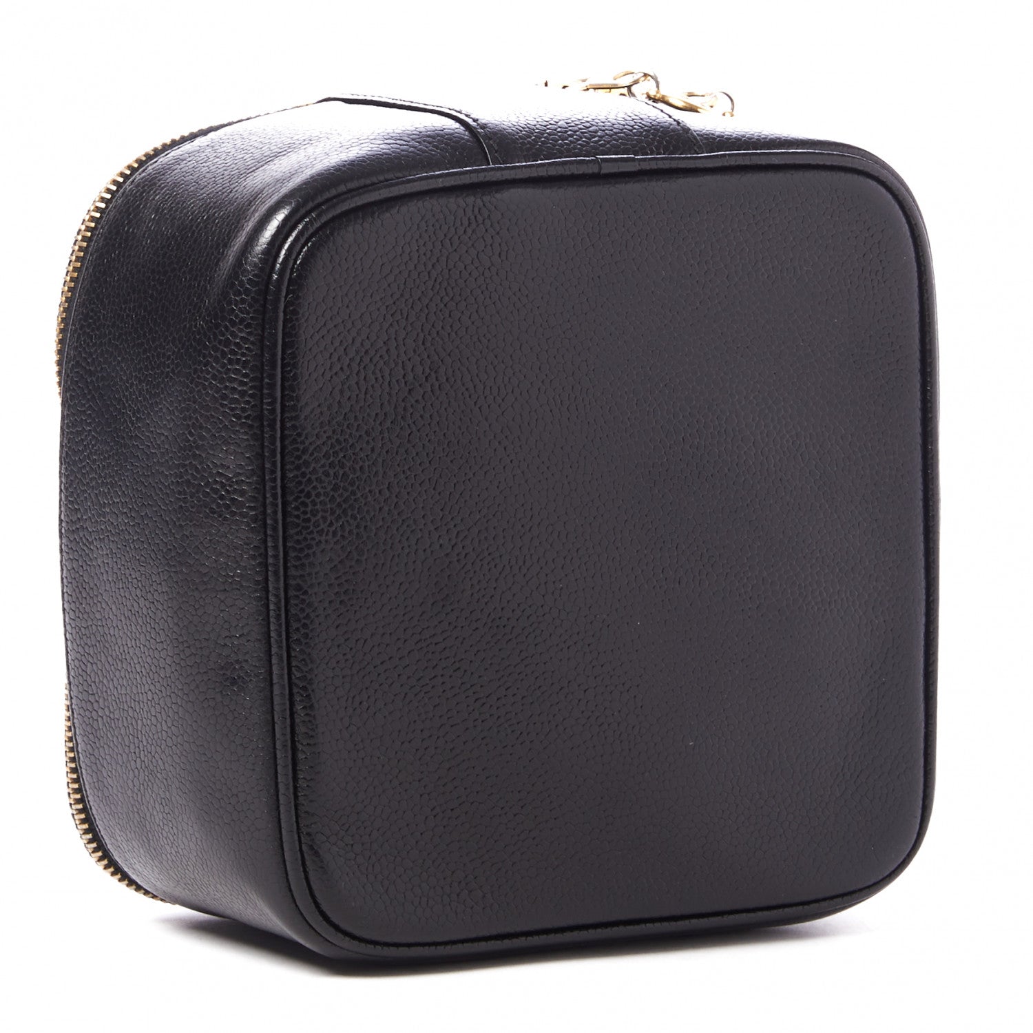 Chanel Caviar CC Vanity Cosmetic Case Black 5 of 9