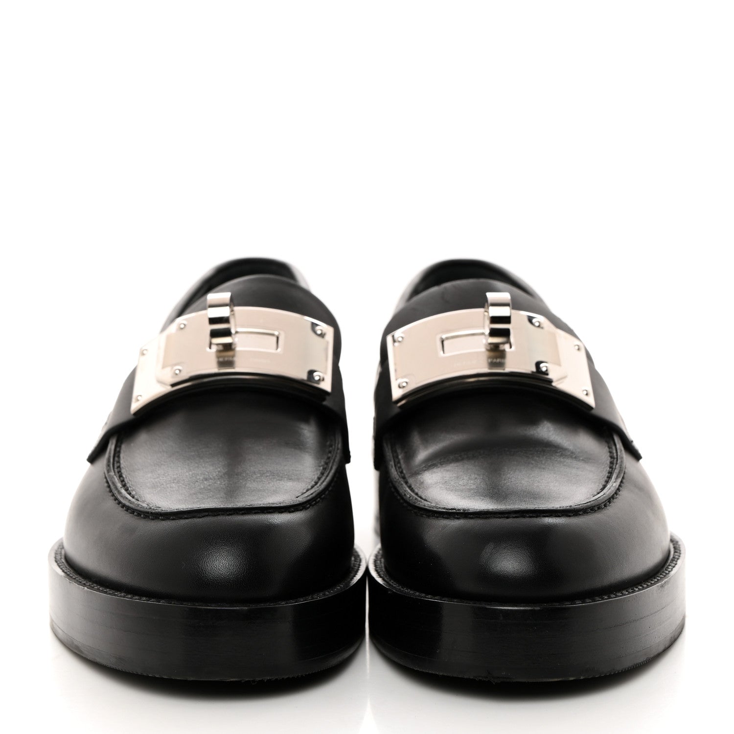 Hermes Calfskin Womens Hot Loafer 36 Black 2 of 7