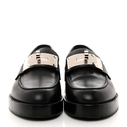 Hermes Calfskin Womens Hot Loafer 36 Black 2 of 7