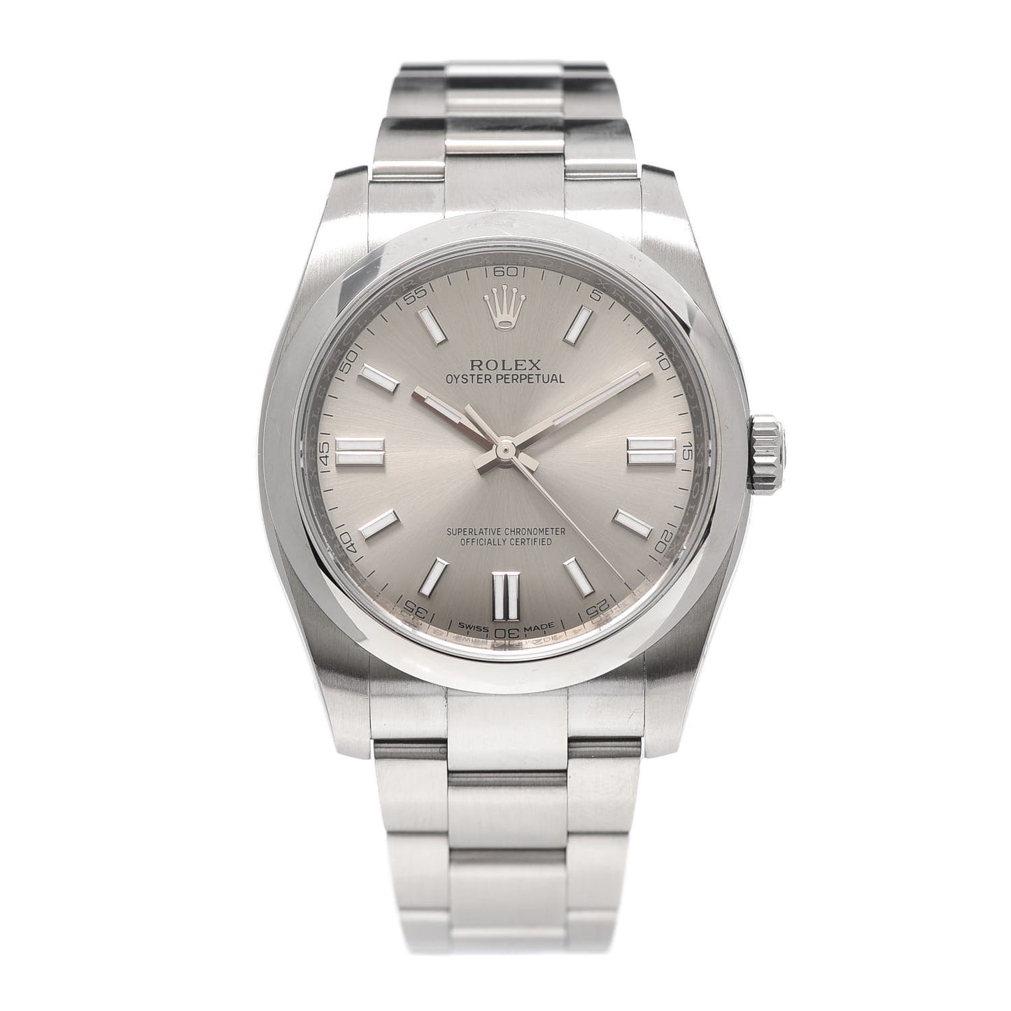 Stainless Steel 36mm Oyster Perpetual Watch Silver 126000