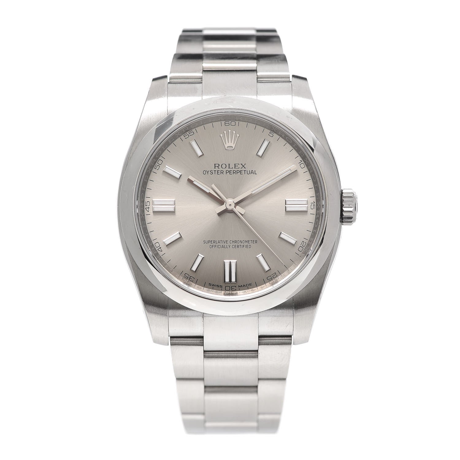 Rolex Stainless Steel 36mm Oyster Perpetual Watch Silver 126000 1 of 5