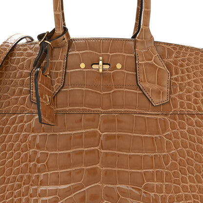 Louis Vuitton Alligator City Steamer MM Sienna Brown 7 of 15