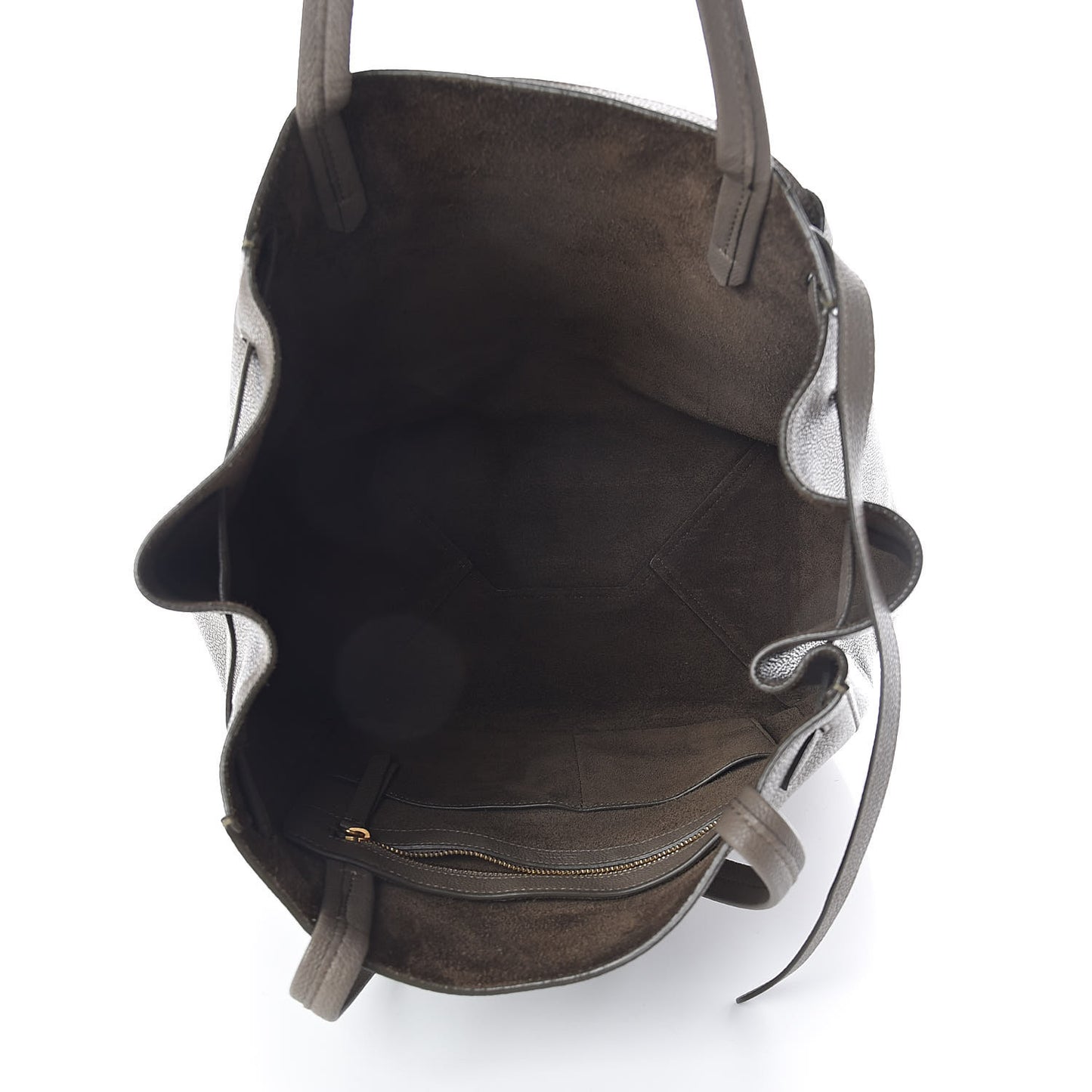 Soft Grained Calfskin Small Belt Cabas Phantom Taupe