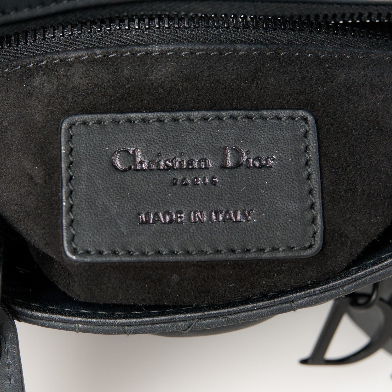 Christian Dior Ultra Matte Calfskin Cannage Mini Lady Dior Black 6 of 11