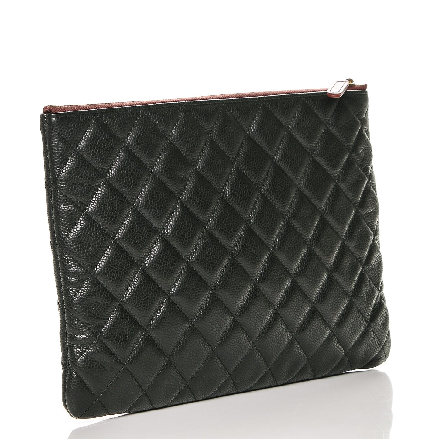 Caviar Quilted Medium Cosmetic Case Black