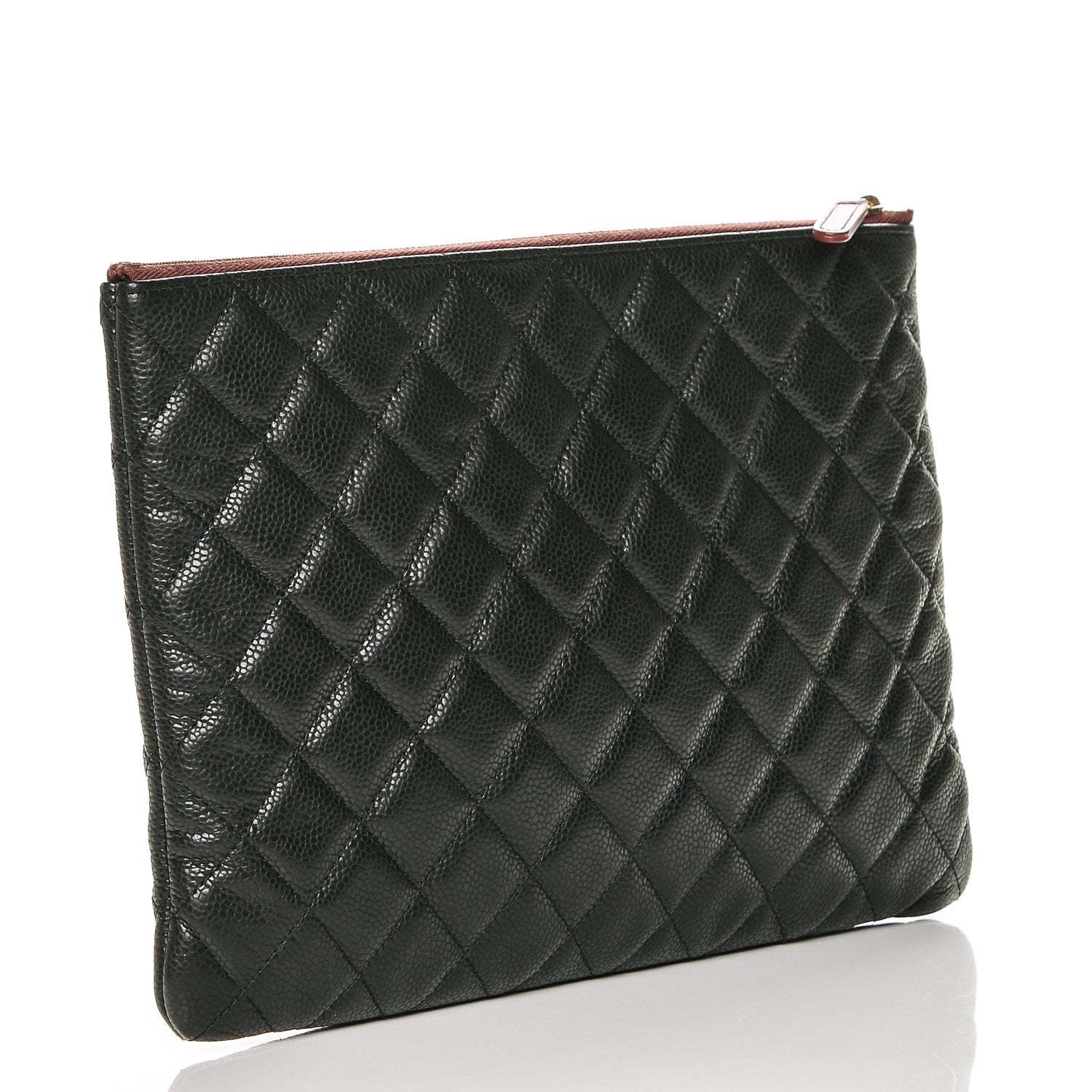 Chanel Caviar Quilted Medium Cosmetic Case Black 3 of 7