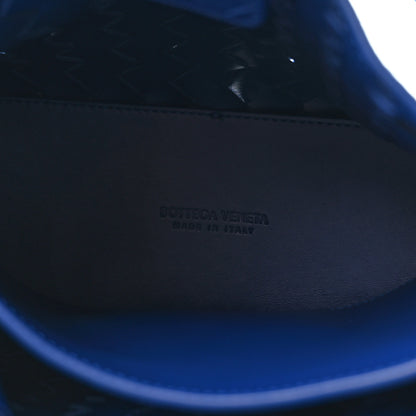 Bottega Veneta Suede Intrecciato Small Andiamo Shoulder Bag Royal Blue 5 of 11