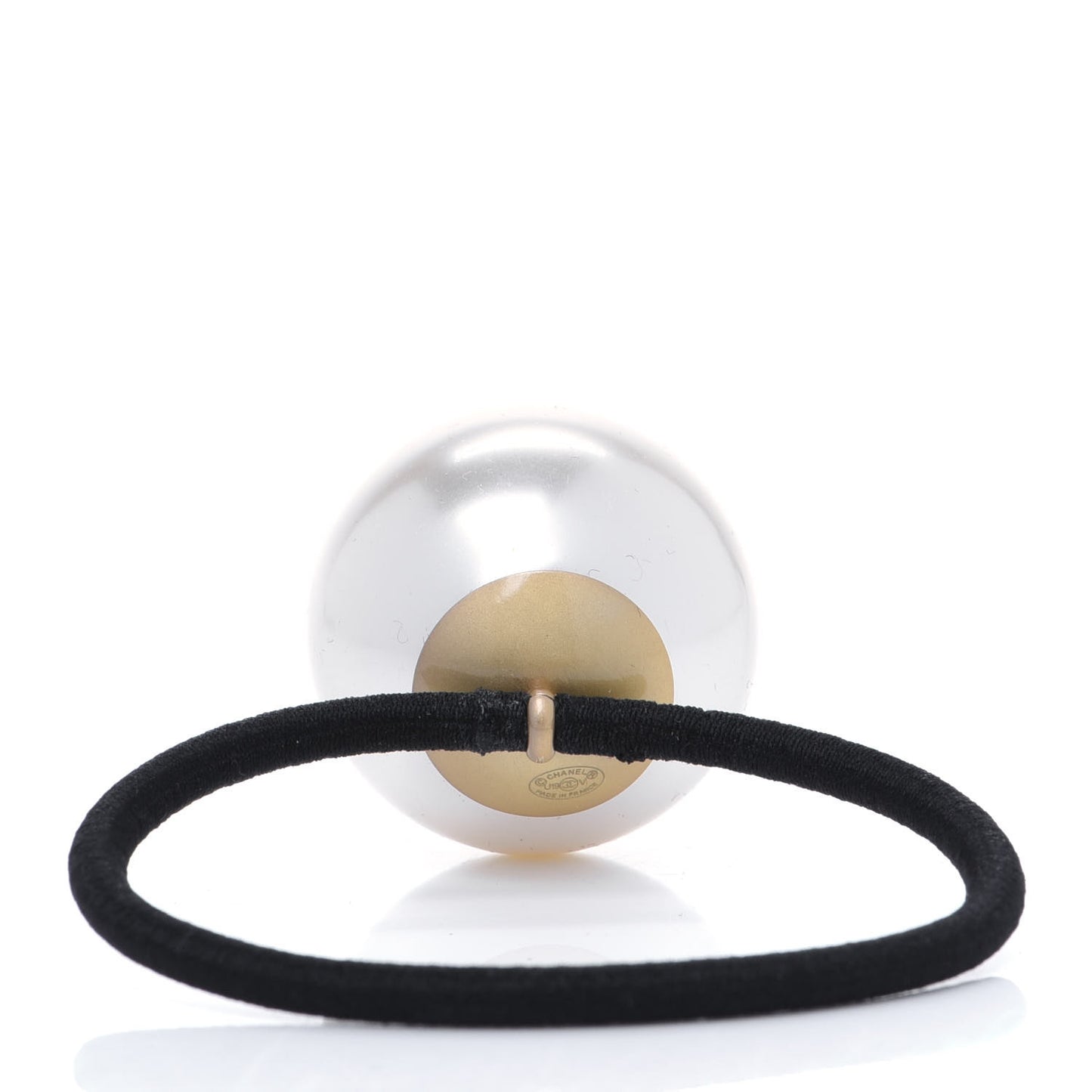 Pearl CC Hair Tie Black White