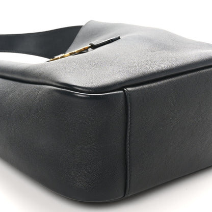 Saint Laurent Smooth Calfskin Small Le 5 A 7 Soft Hobo Black 7 of 8