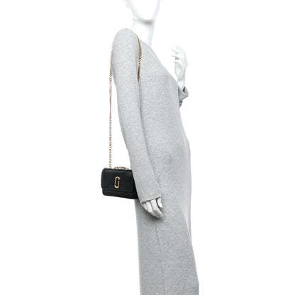 Marc Jacobs Lambskin Mini The Glam Shot Bag Black 2 of 11