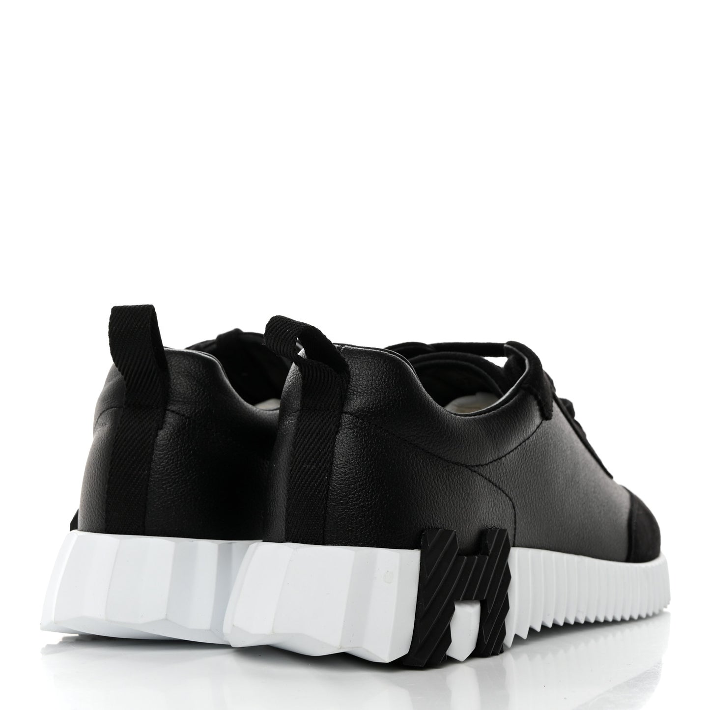 Goatskin Suede Goatskin Bouncing Sneakers 37 Black