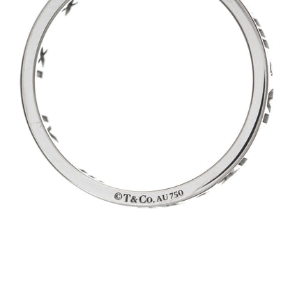 Tiffany 18K White Gold Diamond Atlas Pierced Ring 64 10.75 4 of 4